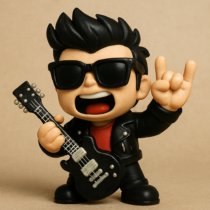 Boneco Rock and Roll